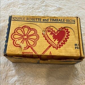 Vintage Nordic Ware Double Rosette & Timbale Iron